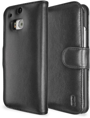 Artwizz SeeJacket Leather HTC One (M8) Schutz-/Design-Cover schwarz