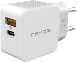 nevox USB/USB-C Ladegerät (30W) weiß