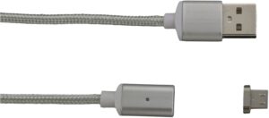 Peter Jäckel Magnetkabel Micro USB Kabel silberweiß