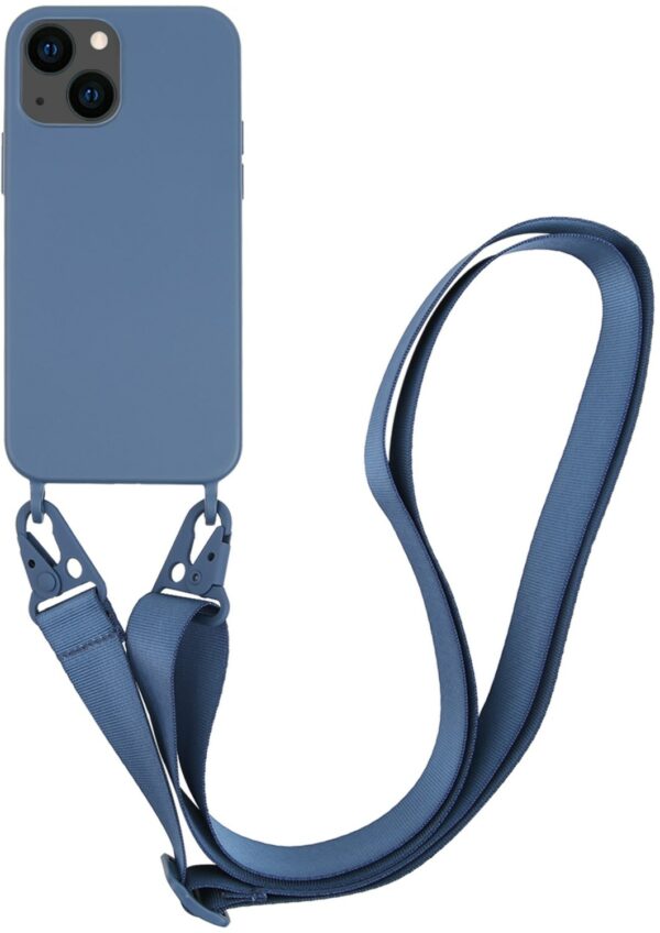 Vivanco Necklace Cover für iPhone 13 dunkelblau
