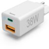 Hama Mini-Schnellladegerät (38W) weiß