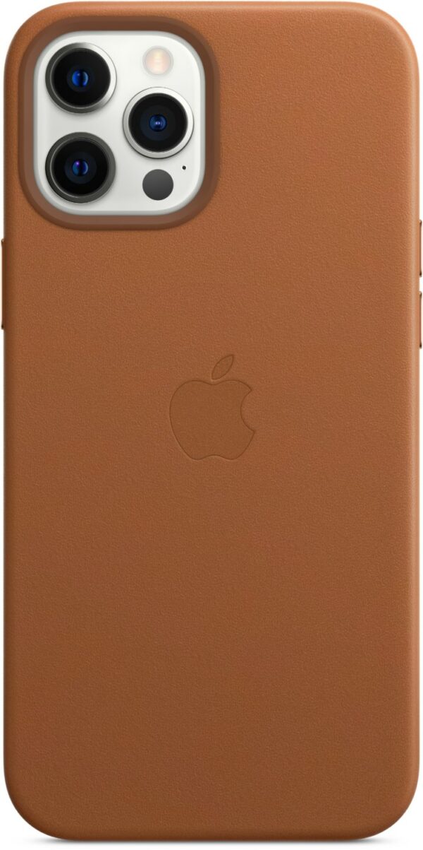 Apple Leder Case mit MagSafe für iPhone 12 Pro Max sattelbraun