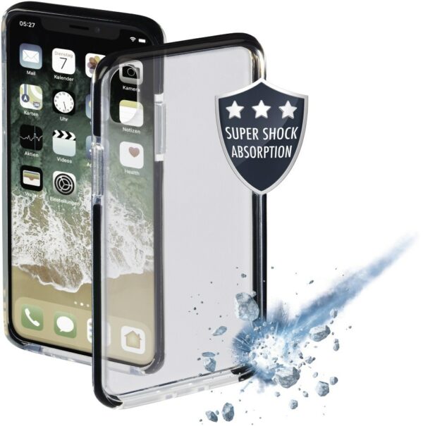 Hama Cover Protector für iPhone XS schwarz/transparent