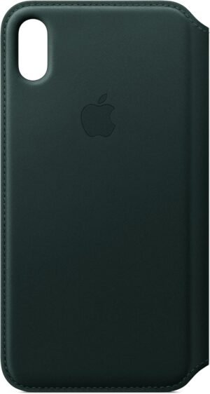 Apple Leder Folio Case für iPhone XS Max waldgrün