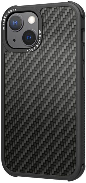 Black Rock Cover Robust Real Carbon für iPhone 13 Mini schwarz