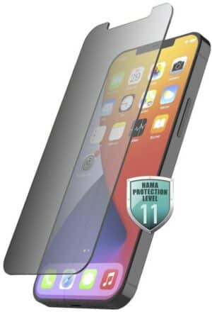 Hama Echtglas-Displayschutz Privacy für iPhone 13/13 Pro transparent