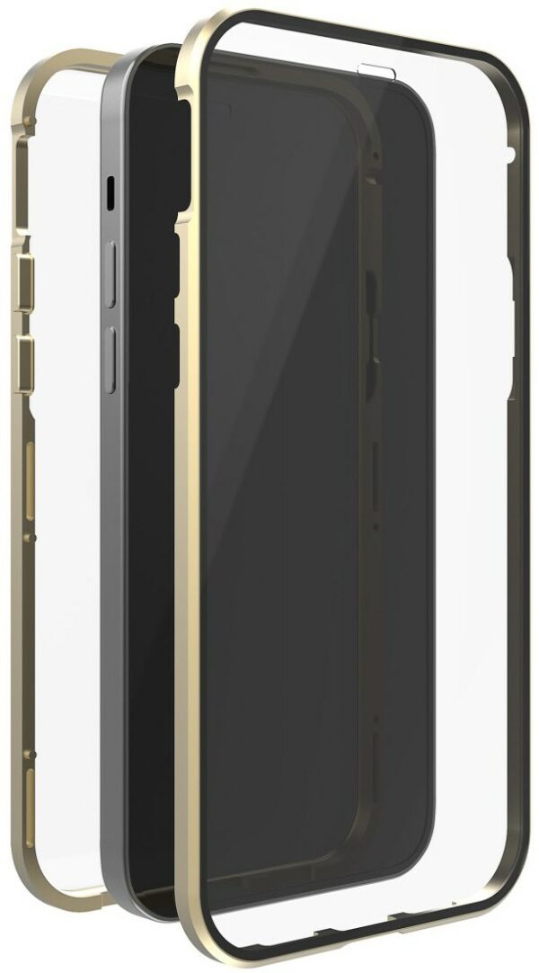 Black Rock Cover 360° Glass für iPhone 12 mini gold