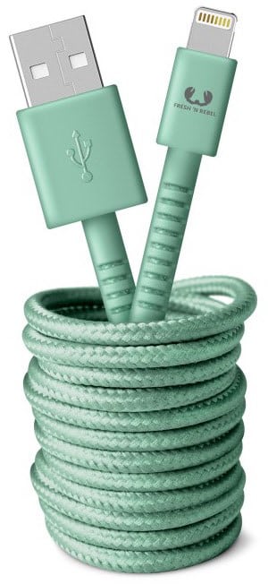 Fresh ´n Rebel Fabriq USB > Lightning Kabel (3m) misty mint