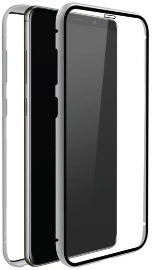 Black Rock 360° Glass Cover für Galaxy S9 silber