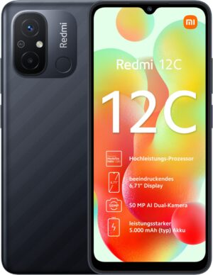 Xiaomi Redmi 12C (3GB+64GB) Smartphone graphite grey