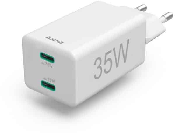 Hama Mini-Schnellladegerät USB-C (35W) weiss