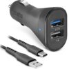 sbs Dual USB KFZ-Ladegerät (10W) schwarz