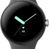 Google Pixel Watch LTE Smartwatch polished silver/charcoal