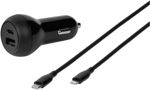 Vivanco Dual Ladegerät USB/USB Type-C (32W) inkl. USB-C>Lightning Kabel (1