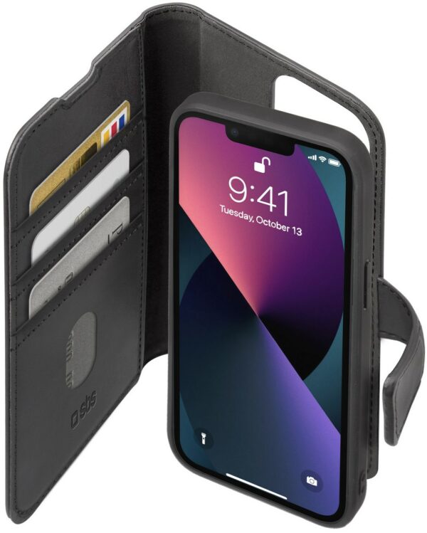 sbs Duo Mag Wallet für iPhone 14 Plus schwarz