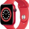 Apple Watch Series 6 (44mm) GPS+4G (PRODUCT)RED mit Sportarmband rot