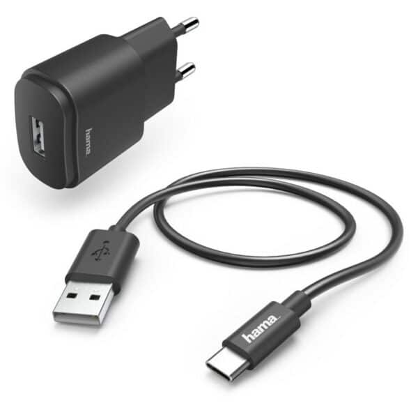 Hama USB-C Ladeset (12W) schwarz
