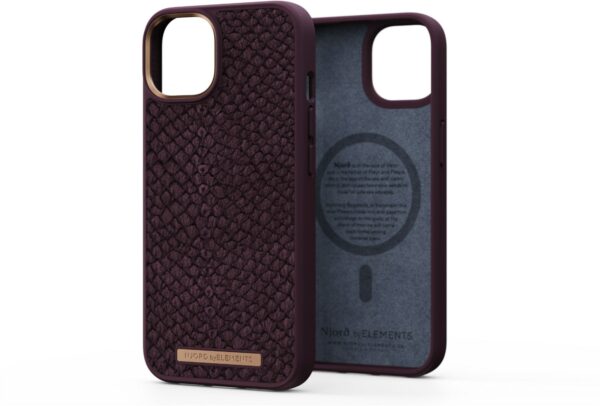 NJORD byELEMENTS Salmon Leather Case "Eldur" für iPhone 14 rust