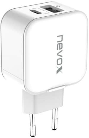 nevox USB/USB-C Ladegerät (20W) weiß