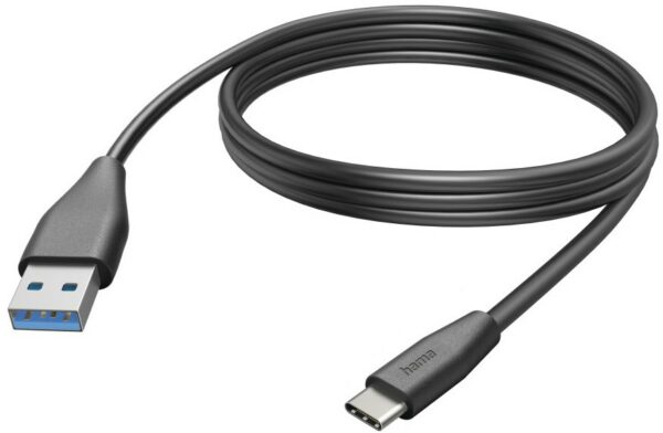 Hama Ladekabel USB-C>USB-A (3m) schwarz