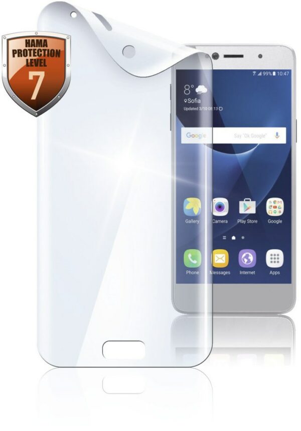 Hama Schutzfolie Full Screen Curved transparent für Galaxy S9